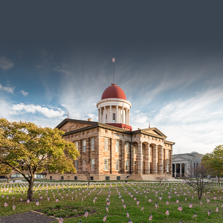 Old State Capitol in Springfield, Illinois